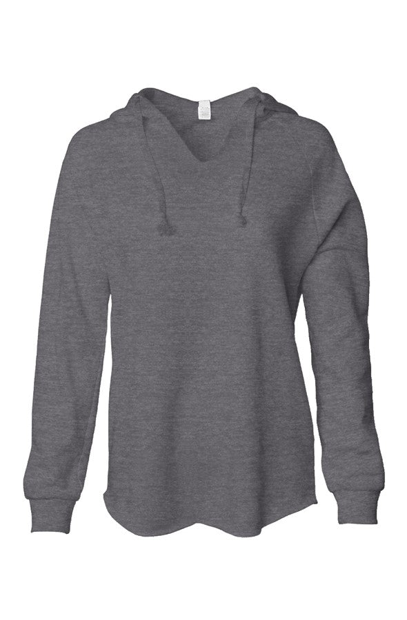 Womens Lightweight Wash Hooded Sweatshirt