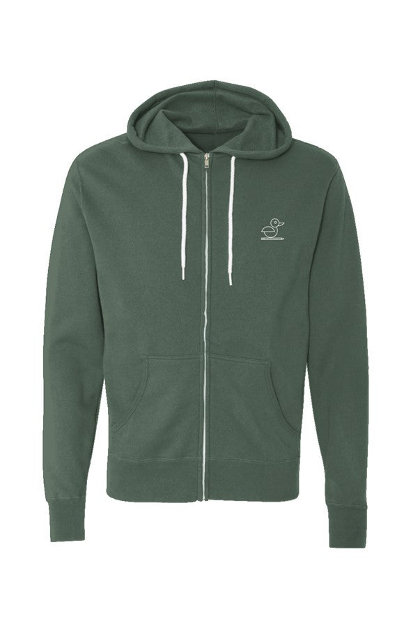 Unisex Lightweight Full Zip Hoodie